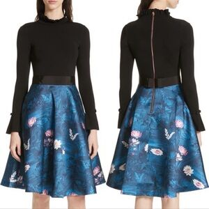 Ted Baker Kalinaa Wonderland Fit & Flare Holiday Formal Dress Sz 6 Ted Sz 2 NWOT